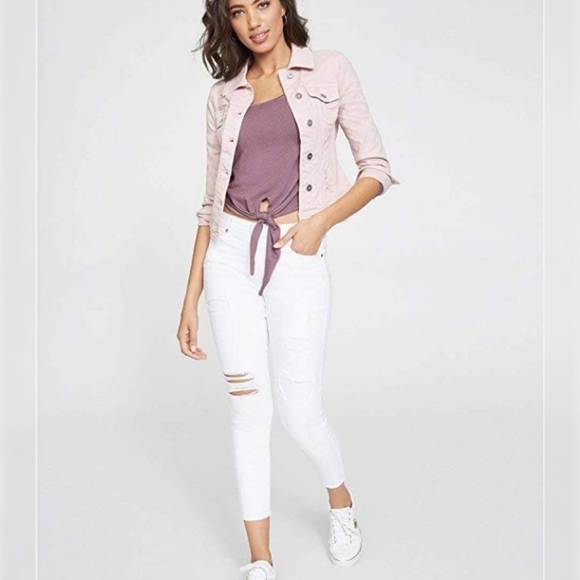 G by GUESS Allie Scoop Neck Front Tie Sweater - Picture 3 of 3